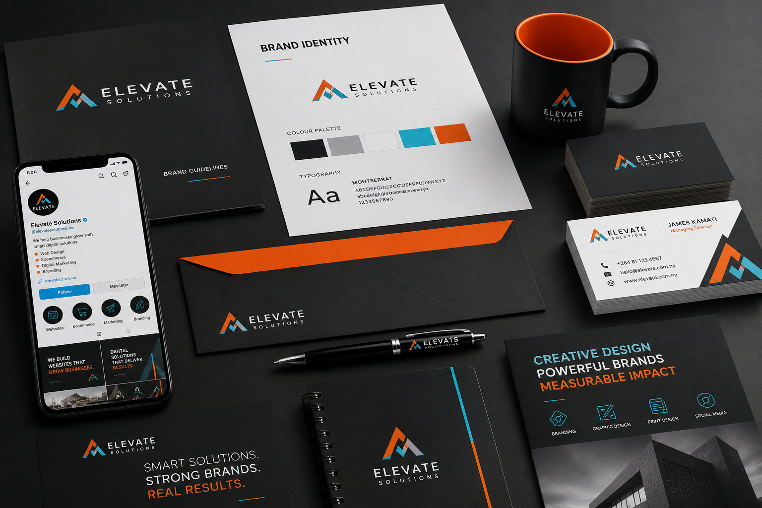 Branding and graphic design services for businesses in Namibia